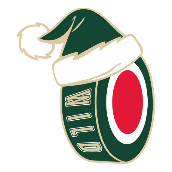 Minnesota Wild Hockey ball Christmas hat logo iron on paper